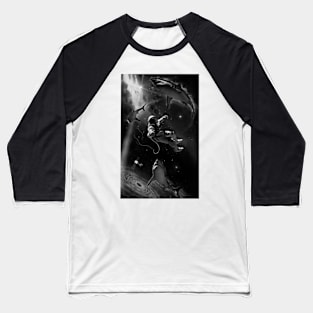 Floating with Sharks (black and grey) Baseball T-Shirt